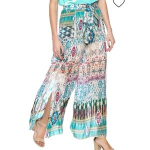 Johnny Was Perro Printed Wide Leg Pant